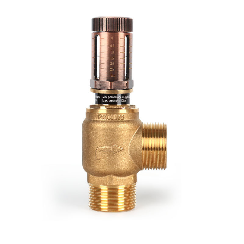 全铜可视调节压差旁通阀4分6分内外丝空调地暖热泵自动补水平衡阀