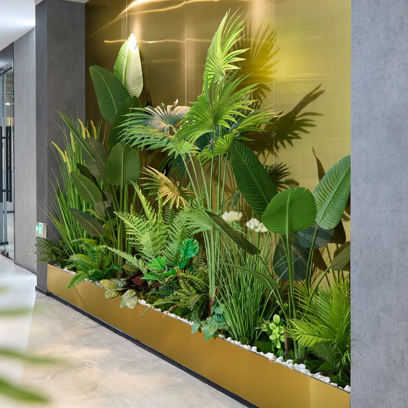 大型网红橱窗装饰场景布置仿真绿