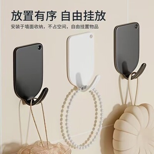 挂钩强力粘胶厨房浴室毛巾挂衣钩免打孔墙壁挂衣架承重宿舍自粘钩