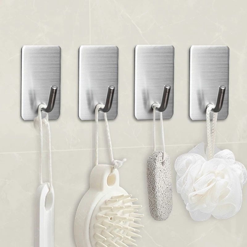 304不锈钢挂钩粘胶强力承重免打孔卫生间厨房门后壁挂式毛巾粘钩,收纳整理,挂钩/粘钩,淘宝优惠券,粉丝福利购,淘宝优惠卷