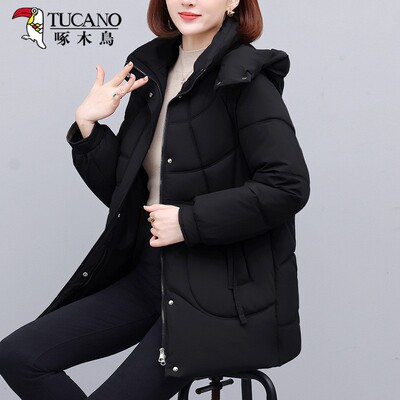 啄木鸟羽绒棉服女款冬季2025新款