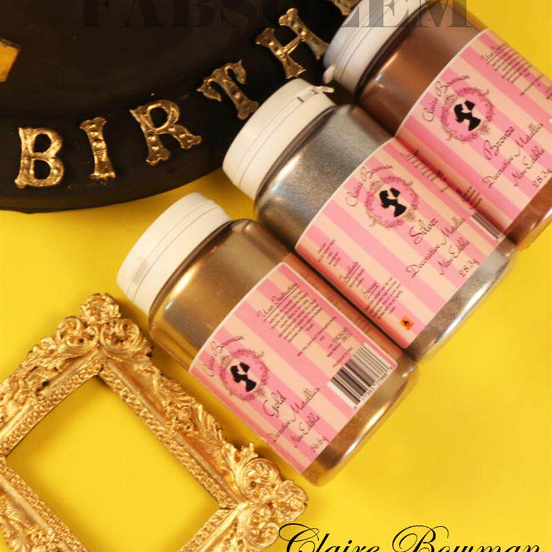 热销ClaireBowmanCake装饰金粉金色色粉珠光粉银粉古铜闪粉