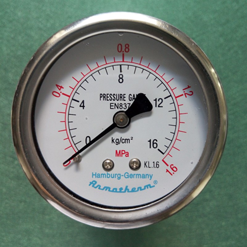 轮胎充气机压力表0-1.6mpa空气压缩机压力表16kg螺杆式空压机表