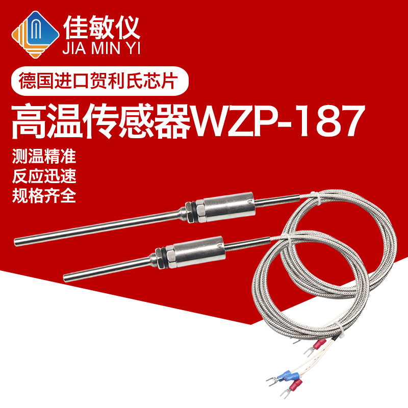 测温线高温Pt100温度传感器铂热电阻/偶WZP-187防S水温度探头K/E