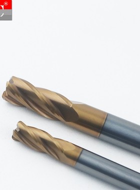 国产圆鼻铣刀4刃钨钢铣刀紫色涂层牛鼻刀钨钢合金U铣刀CNC刀具