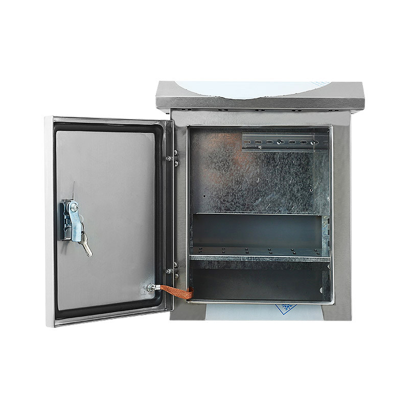 户外抱箍监控箱定做防水箱弱电箱防雨箱室外安防电源箱挂杆设备箱