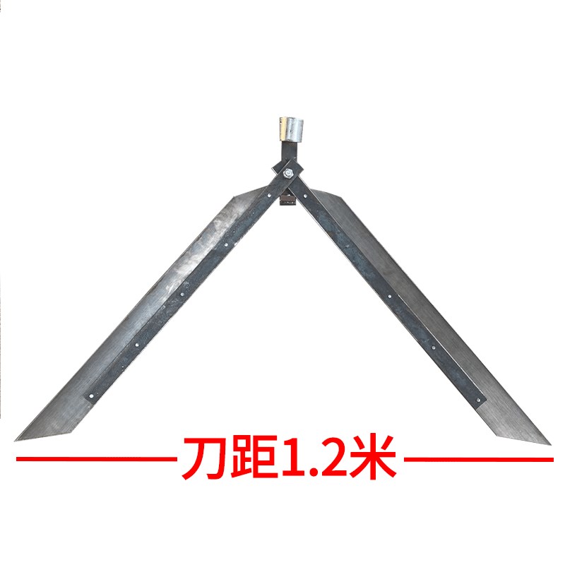 蟹塘拉刀  鱼塘除草器渔网渔具虾塘 推拉双用 池塘割草机水草刀