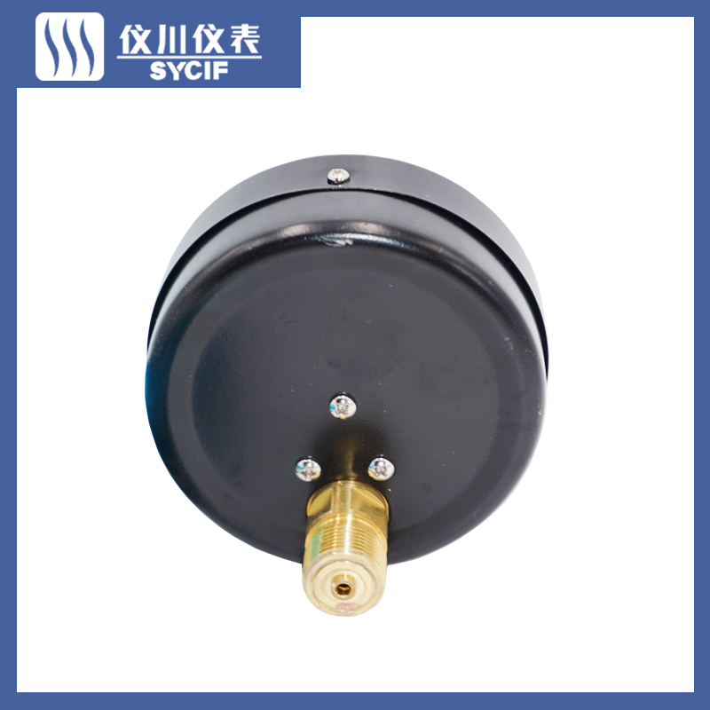 厂家直销上海仪川仪表厂测水压空调机油真空压力表轴向安装Y-100Z