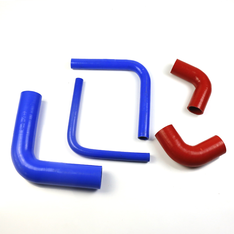 硅胶管耐高温高压90度直角变径弯头红色夹布加厚水管硅橡胶管软管