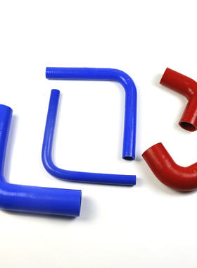 硅胶管耐高温高压90度直角变径弯头红色夹布加厚水管硅橡胶管软管