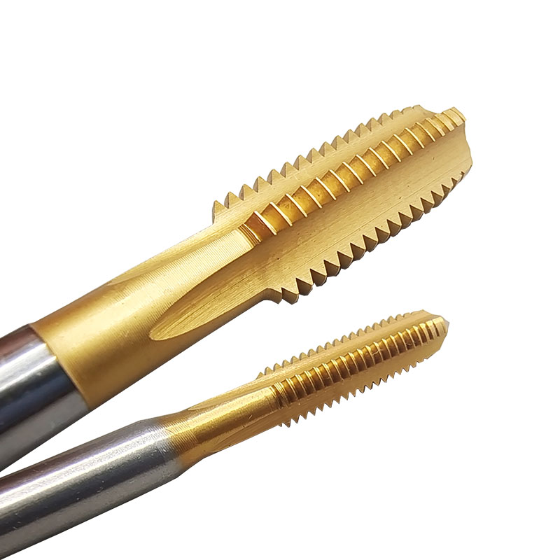 进口YAMAWA HT镀钛直槽丝攻Mv0.8M0.9MM2M3M4M5M6-M12手用丝锥