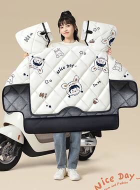 适用摩托车挡风被踏板车光阳rks/like150劲丽110冬季防风罩女装