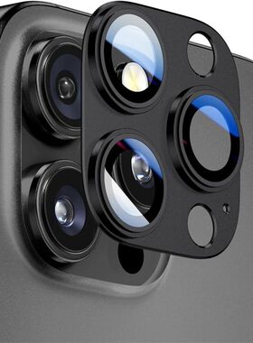 Metal Tempered Glass Camera Lens Protector for IPhone 16 15