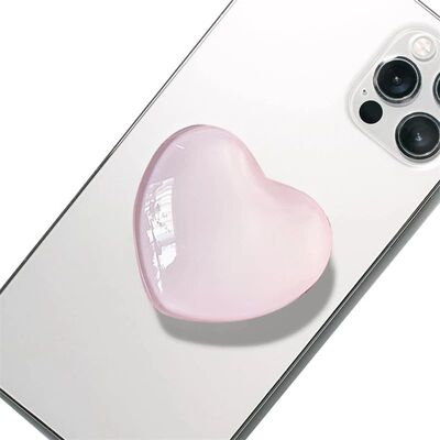 3D Heart Shape Crystal Foldable Finger Ring Griptok Phone