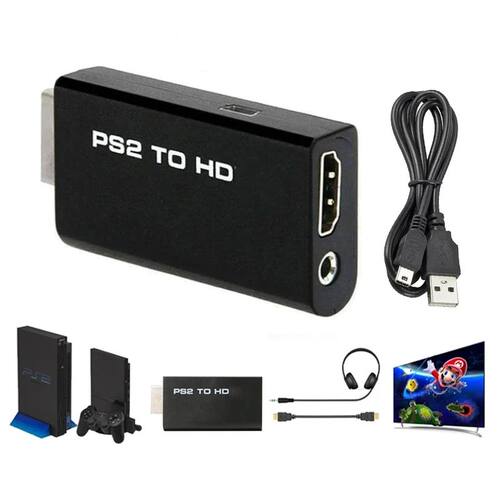 PS2 to HDMI-compatibale Audio Video Converter