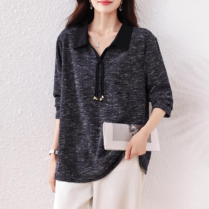 MONLOUVE大码女装2025秋季新款洋气卫衣胖mm简约时尚宽松显瘦百搭