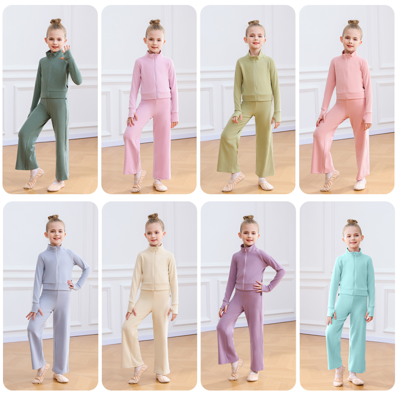 儿童冬季舞蹈套装分体保暖外套