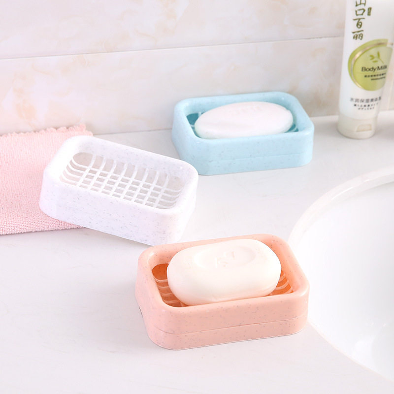 肥皂盒双层沥水家用北欧创意带盖