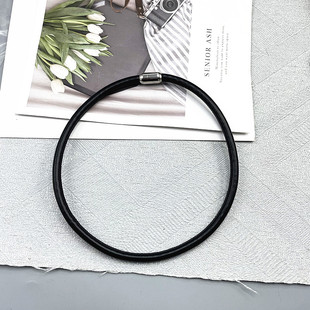 中古monies时尚潮流新款设计简约风皮革镶嵌磁铁扣头项圈饰品