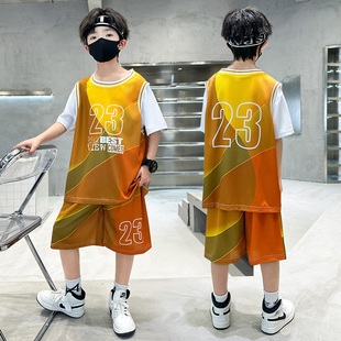 儿童篮球服定制男童速干训练服可印字球衣套装小学生户外运动套装