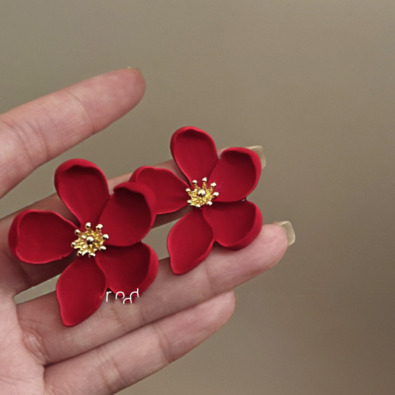 S925银针复古法式金属花朵耳环女夸张轻奢高级感设计仙气质耳钉女,童装/婴儿装/亲子装,儿童装饰手表,淘宝优惠券,粉丝福利购,淘宝优惠卷