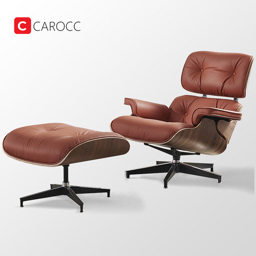 伊姆斯躺椅真皮轻奢沙发办公椅子