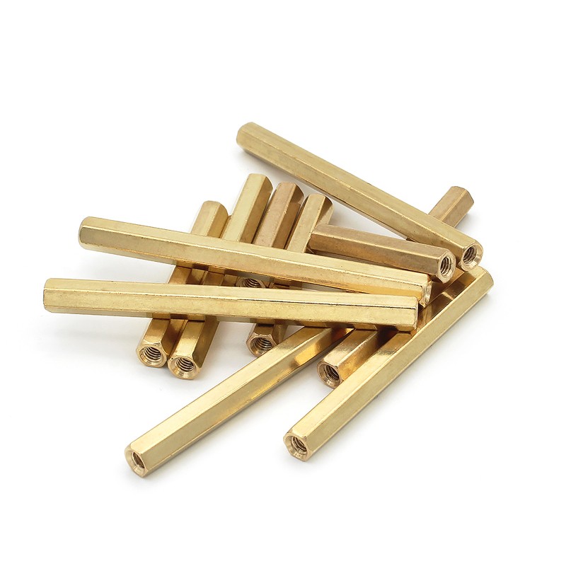 双通六角铜柱主板铜螺柱M3*4-20双头螺丝柱隔离柱螺母柱支撑柱