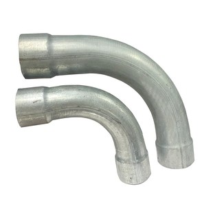 镀锌穿线弯头预埋90度弯头套管月牙弯弧弯钢管接头电线穿墙穿梁套