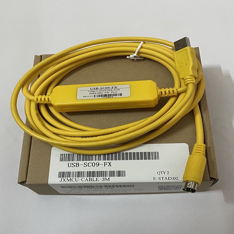 适用三菱PLC程式设计电缆线FX3U/1N/2N数据线连接线USB-SC09-FX下