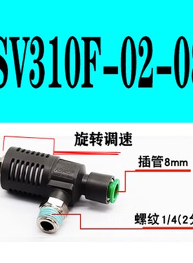 ASV310F-01-06S快速排气节流阀ASV410F-02-08S/ASV510F-03-10 SMC