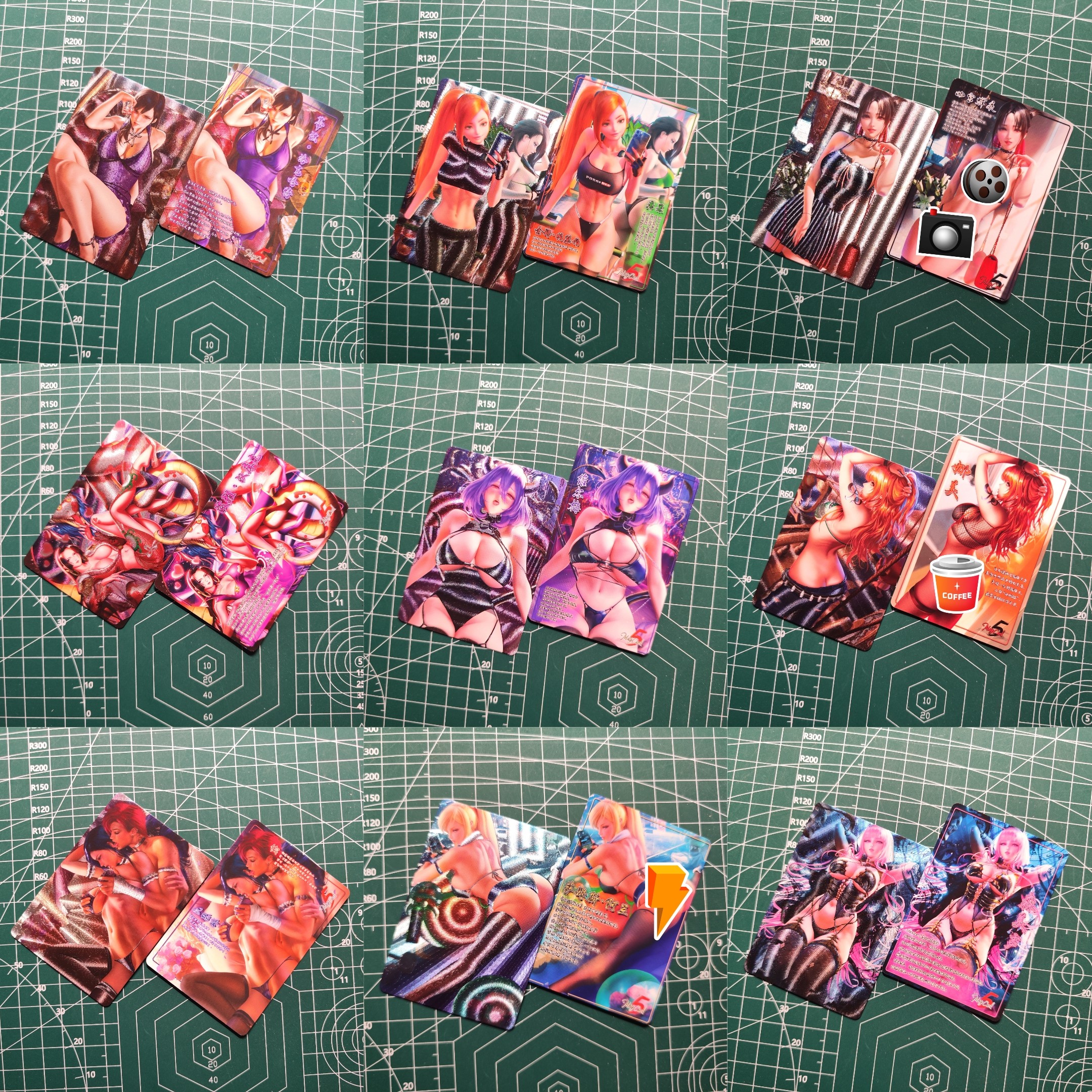 ACG女神粗闪单卡合集1丨多款热门动漫人气美女同人收藏卡牌59×86