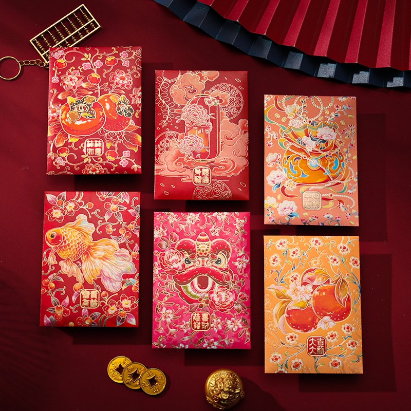 港版高档龙年红包袋定制LOGO