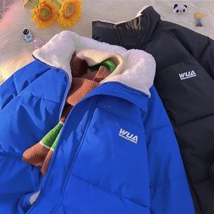 情侣两面穿时尚 羽绒棉服男款 2025年新款 网红痞帅外套美式 棉衣 冬季