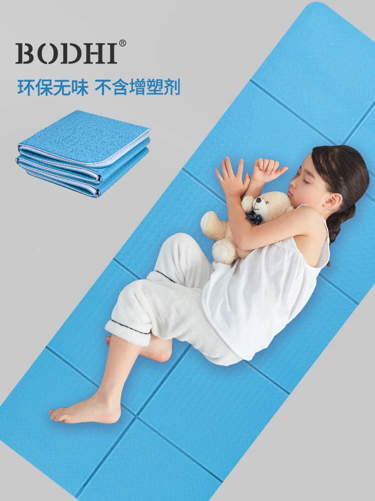 保PVC可折叠瑜伽垫初学者加厚加宽加长男女午睡垫便携送拎包环