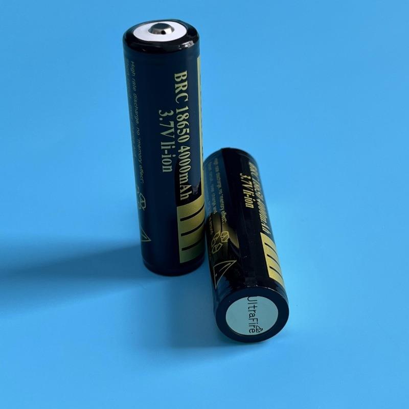 18650锂电池 3.7V 可充电尖头 4000mAh 小风扇头灯手电筒电池