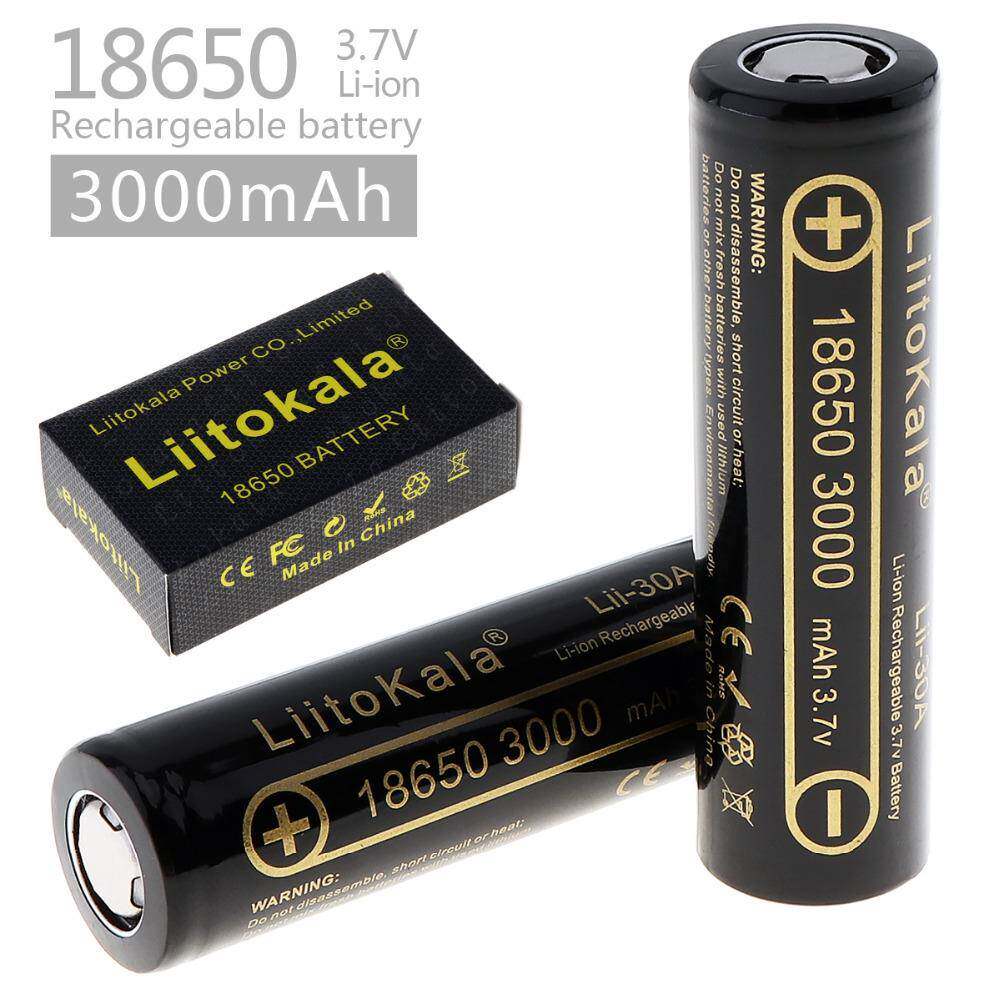 LiitoKala lii-30A 可充电电池 18650 3000mAh 云台稳定器锂电池
