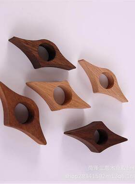 实木阅读压书指环看书神器复古木质拇指戒指便携单手读书撑压书板