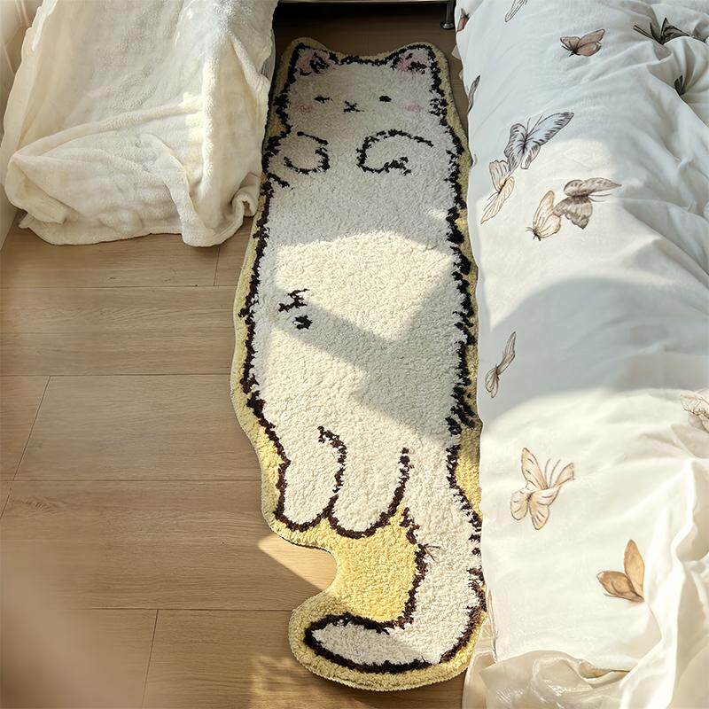 【租房好物分享】猫咪地毯卧室床边毯长条衣帽间脚垫房间垫子地垫