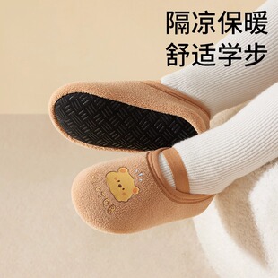 宝宝地板鞋婴儿袜子春秋加厚学步防滑隔凉男女宝软底室内儿童鞋袜