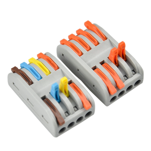 SPL-4快速接线端子连接器多功能电线快速分线器免胶布 四进四出