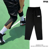 运动训练速干舒适 体育生九分篮球裤 2024田径3V3美式 拉链田径长裤