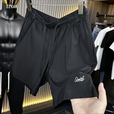 夏季速干篮球短裤美式三分不过膝梭织速干跑步健身训练中裤运动裤