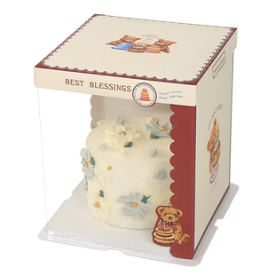 半透明4寸六寸八寸10寸网红生日蛋糕盒加厚双层蛋糕盒子包装盒