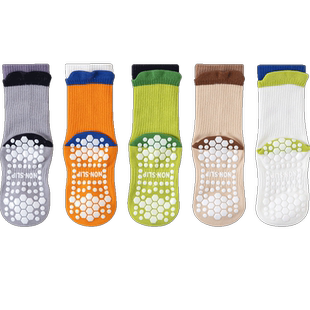 地板袜儿童防滑袜子男童游乐场室内隔凉运动宝宝鞋袜蹦床专用秋冬