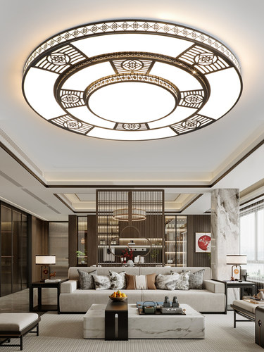 2025新款大尺寸吊顶灯客厅灯大灯圆形简约现代大厅主灯led吸顶灯