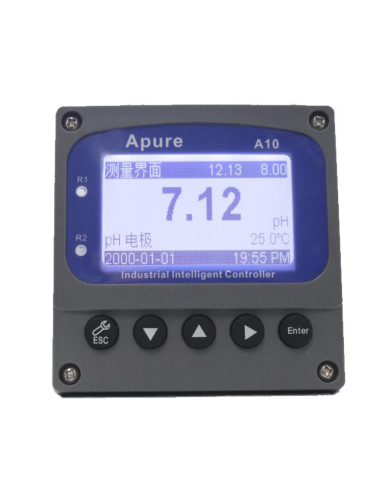 Apure酸度计ph计检测仪A10PR-S工业在线PH/ORP控制器数显ph测定仪