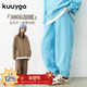 舒适宽松男女童束脚休闲裤 KUUYOO儿童k字母加绒卫裤 中大童秋冬季