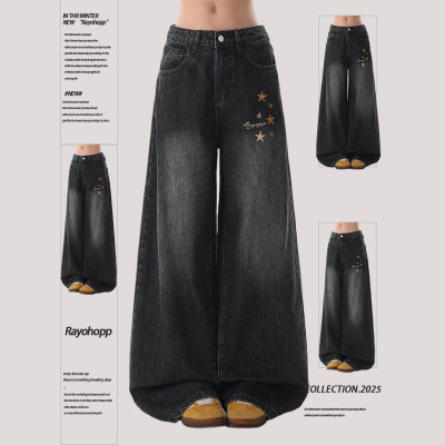 Rayohopp做旧复古刺绣牛