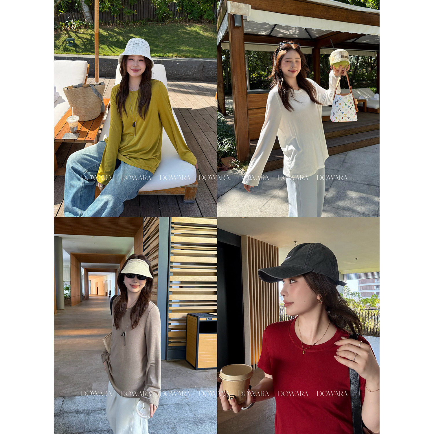 大婉酱微胖定制【春季面膜T】莱赛尔绵羊毛混纺薄款宽松休闲T恤女