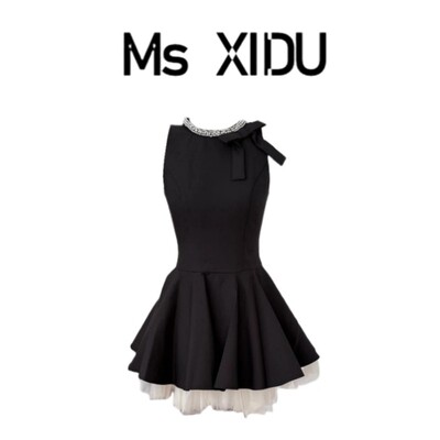 MsXIDU千金风小黑裙洋
